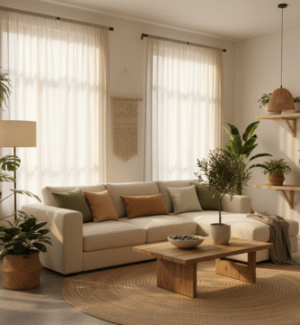 Casa limpia y organizada con luz natural
